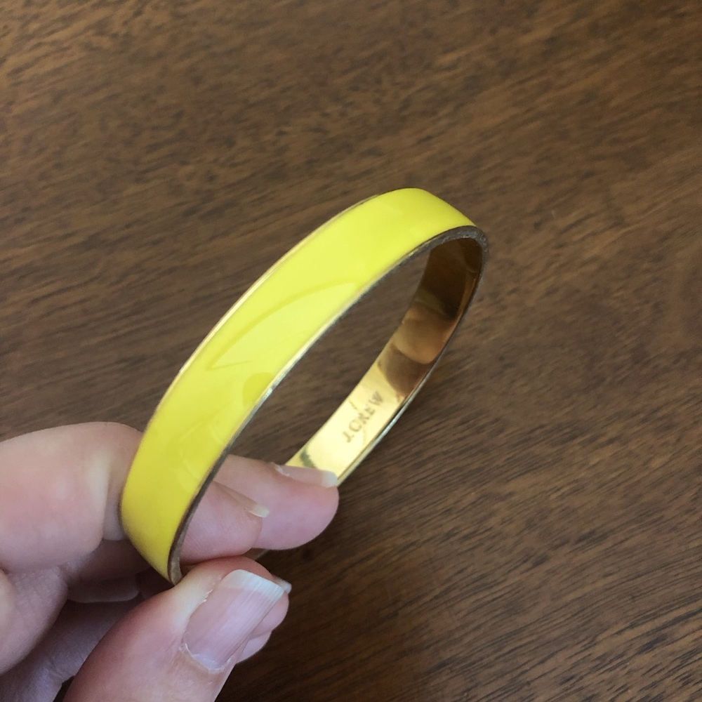 J Crew yellow enamel bracelet